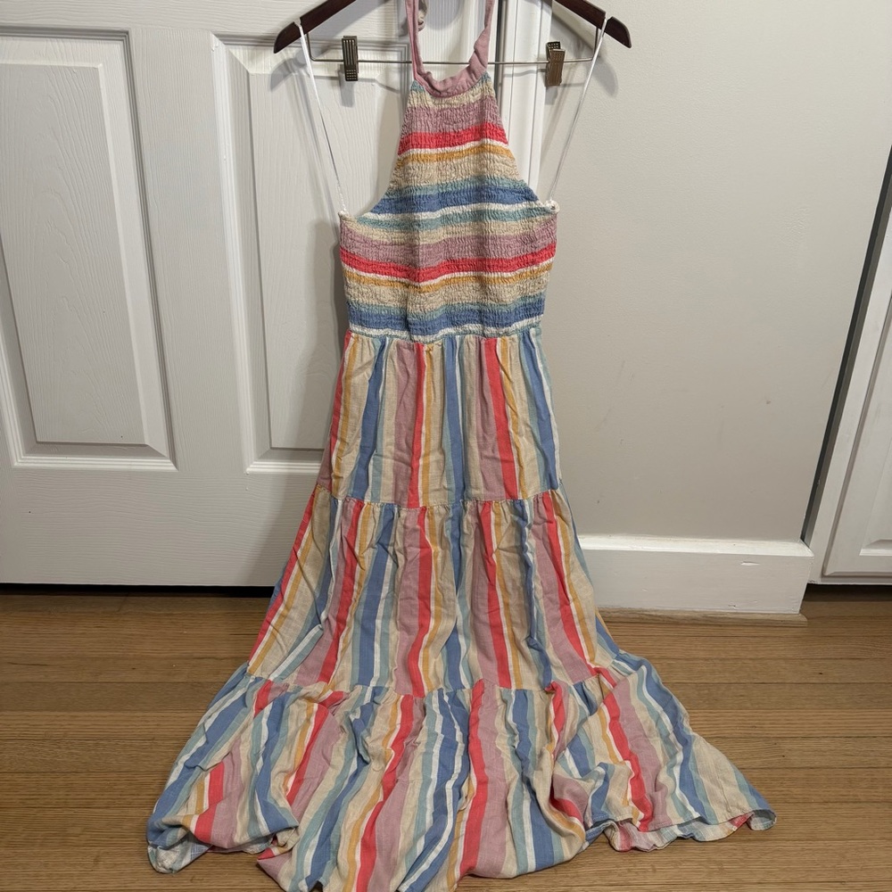 Pink Lily Multicolor Striped Dress